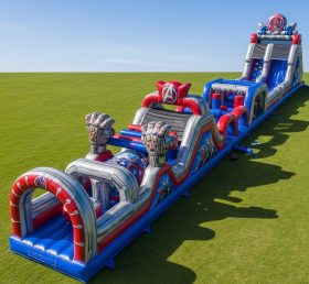 T7-4396 The Avengers Theme Inflatable Obstacle Course
