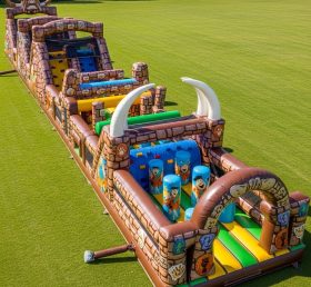 T7-4400 The Flintstones Theme Inflatable Obstacle Course