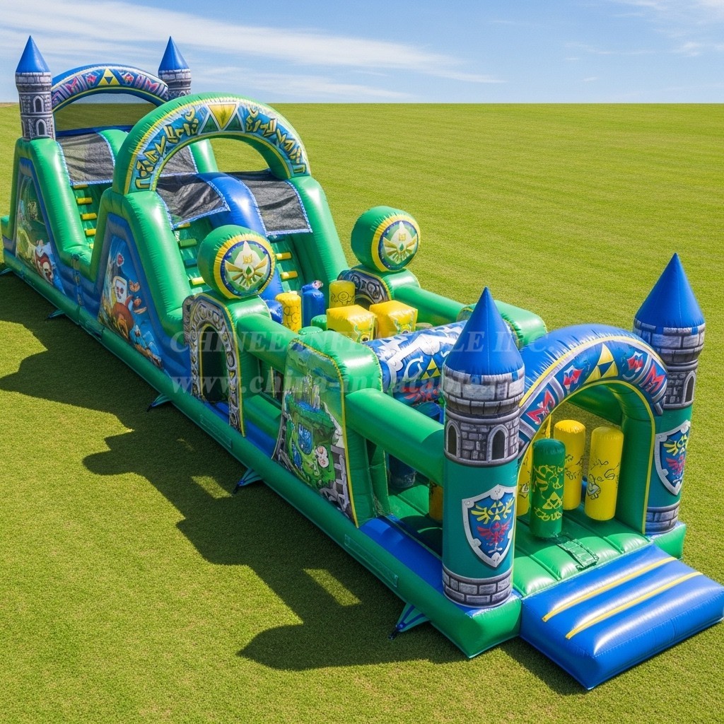 T7-4407 The Legend of Zelda Theme Inflatable Obstacle Course