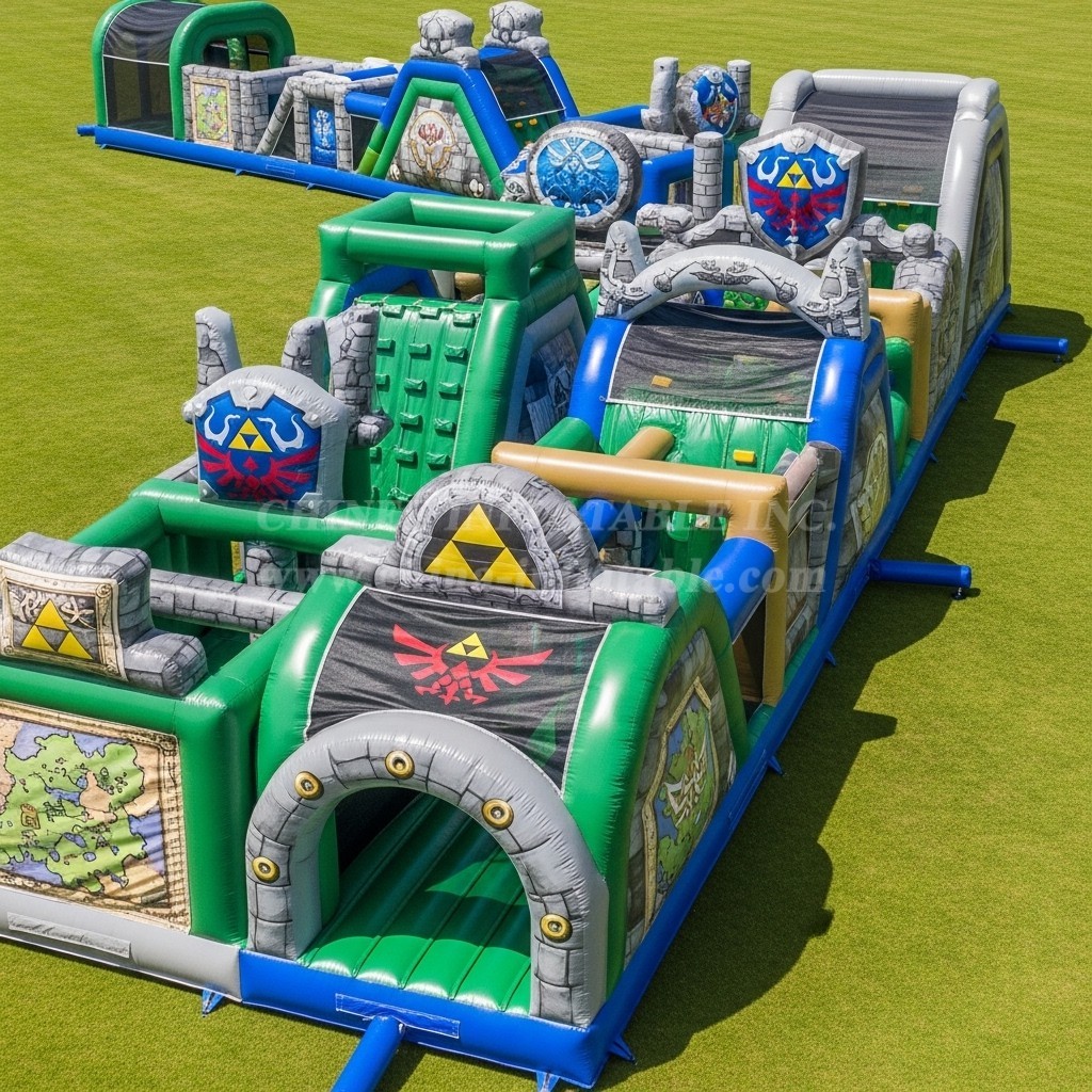 T7-4408 The Legend of Zelda Theme Inflatable Obstacle Course