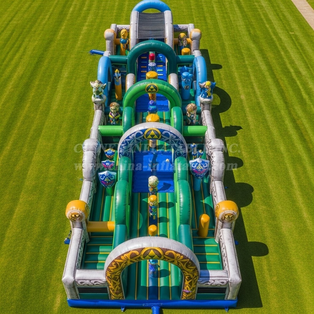 T7-4409 The Legend of Zelda Theme Inflatable Obstacle Course