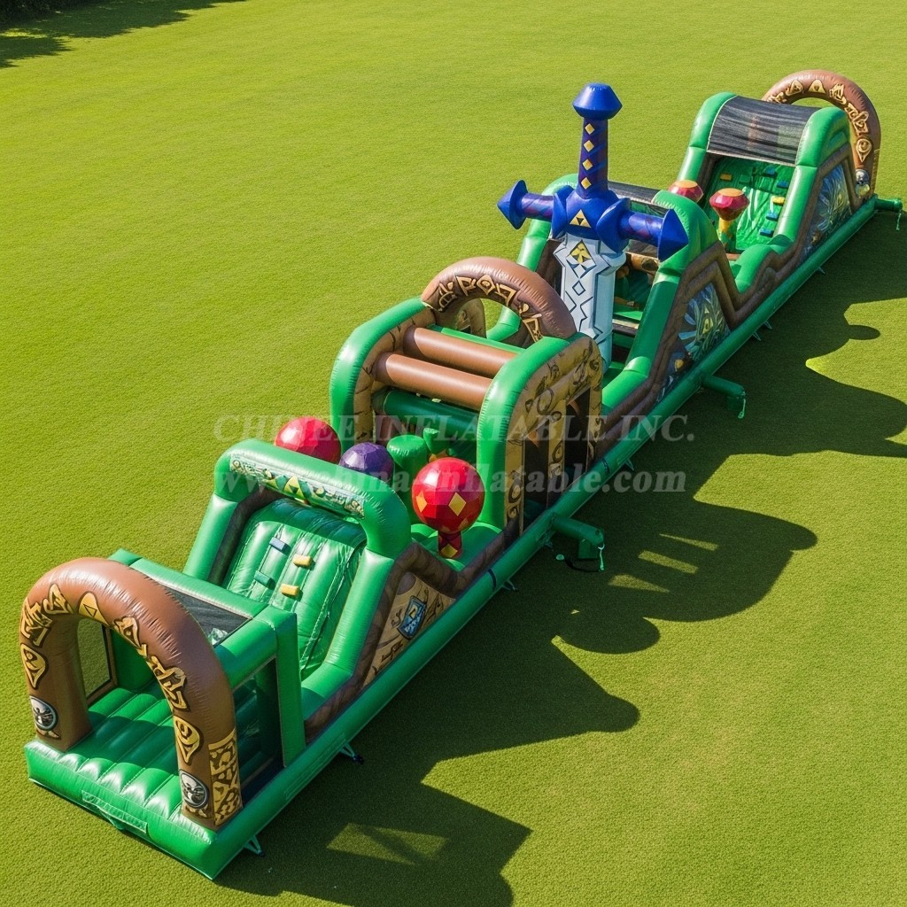 T7-4410 The Legend of Zelda Theme Inflatable Obstacle Course