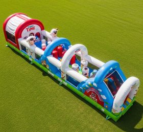 T7-4432 Timmy Time Theme Inflatable Obstacle Course
