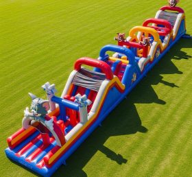 T7-4445 Tom and Jerry Theme Inflatable Obstacle Course