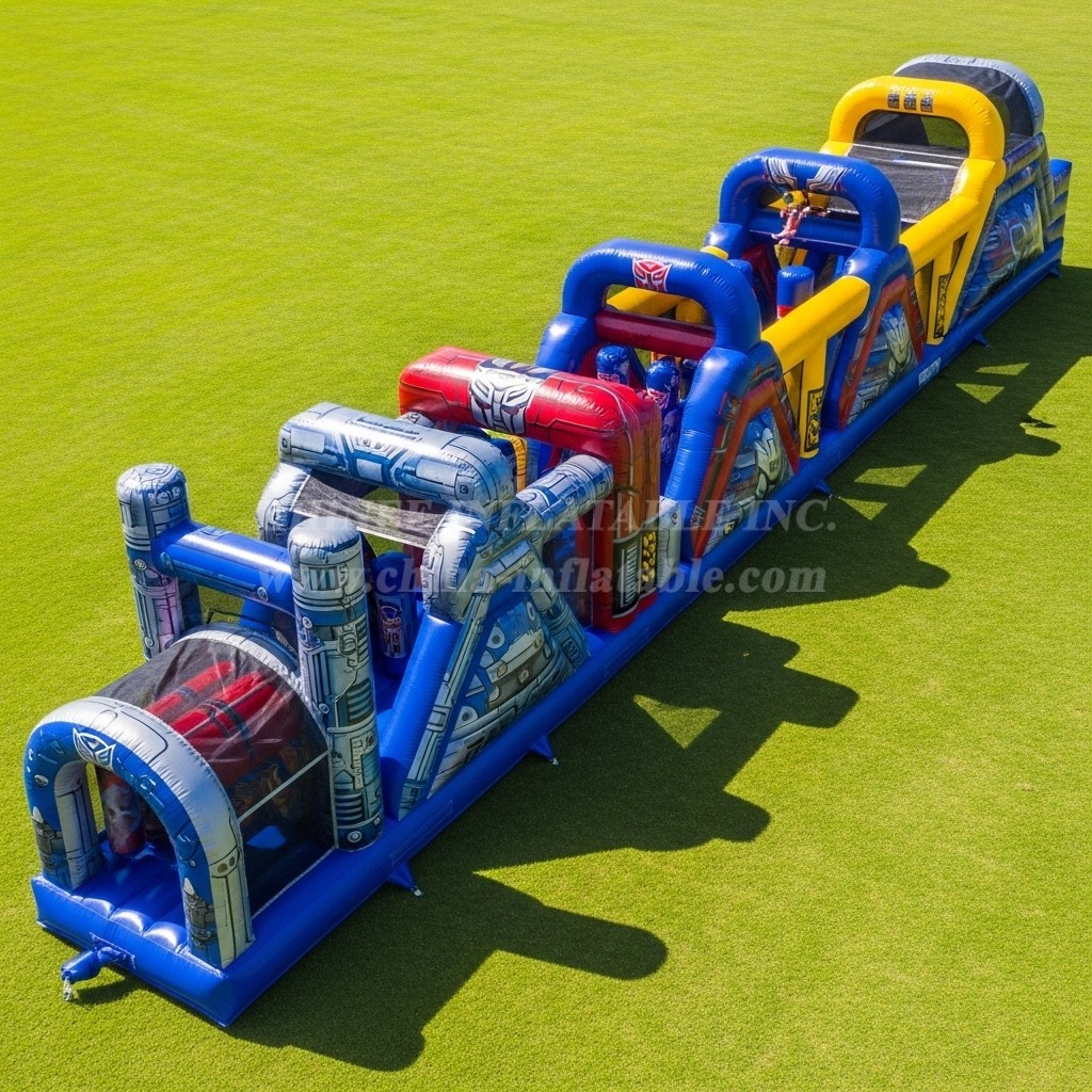T7-4451 Transformers Theme Inflatable Obstacle Course
