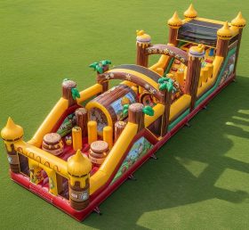 T7-4464 Winnie the Pooh Theme Inflatable Obstacle Course