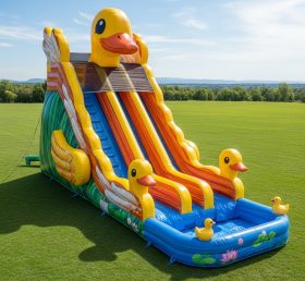 T8-5407 Duck Theme Inflatable Water Slide