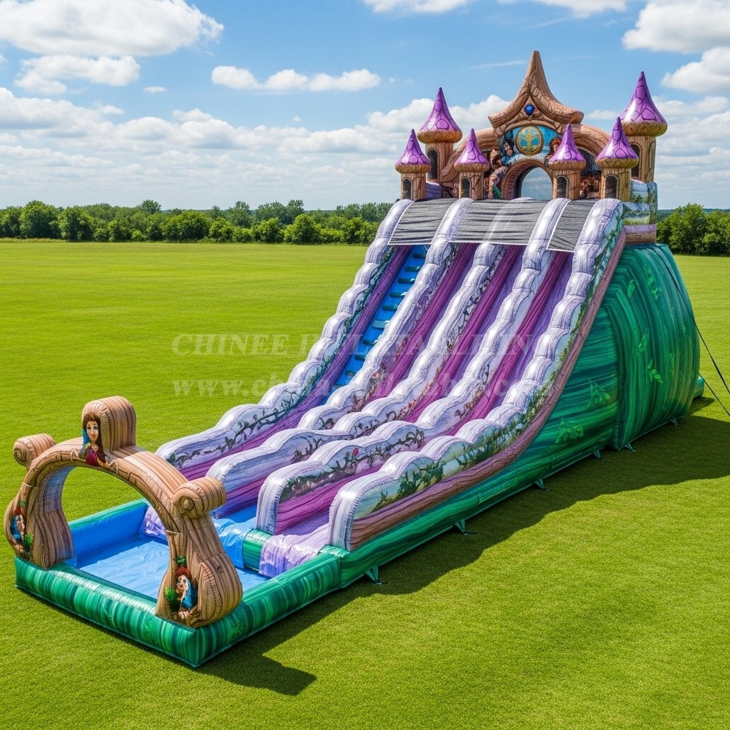 T8-5410 Fairy Tale Theme Inflatable Water Slide