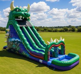 T8-5421 Monster Theme Inflatable Water Slide