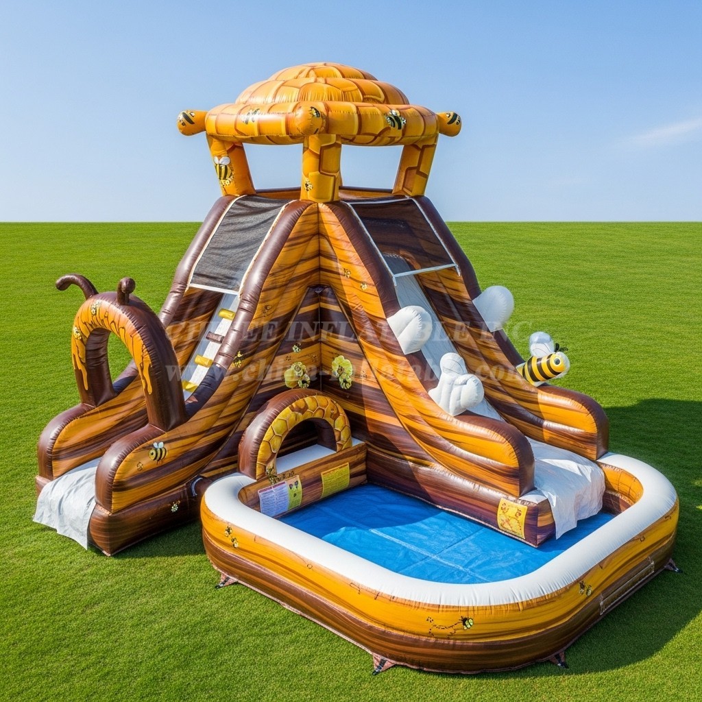 T8-5459 Bee Theme Inflatable Water Slide