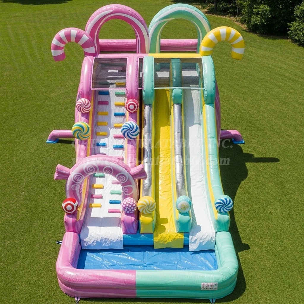 T8-5472 Candy Theme Inflatable Water Slide
