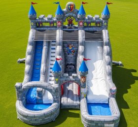 T8-5478 Castle Kingdom Theme Inflatable Water Slide