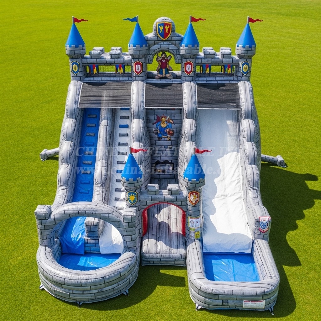 T8-5478 Castle Kingdom Theme Inflatable Water Slide