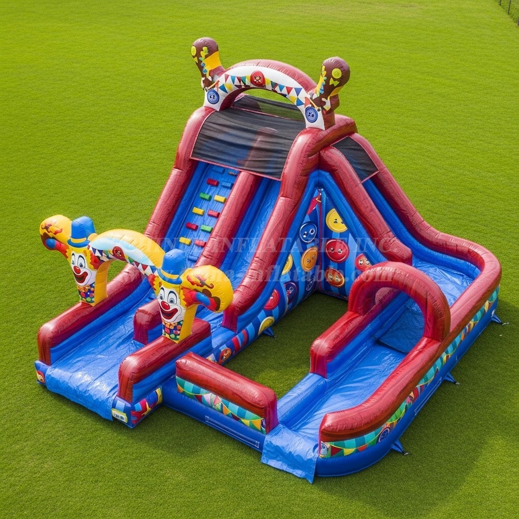 T8-5500 Clown Theme Inflatable Water Slide