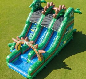 T8-5530 Dinosaur Theme Inflatable Water Slide