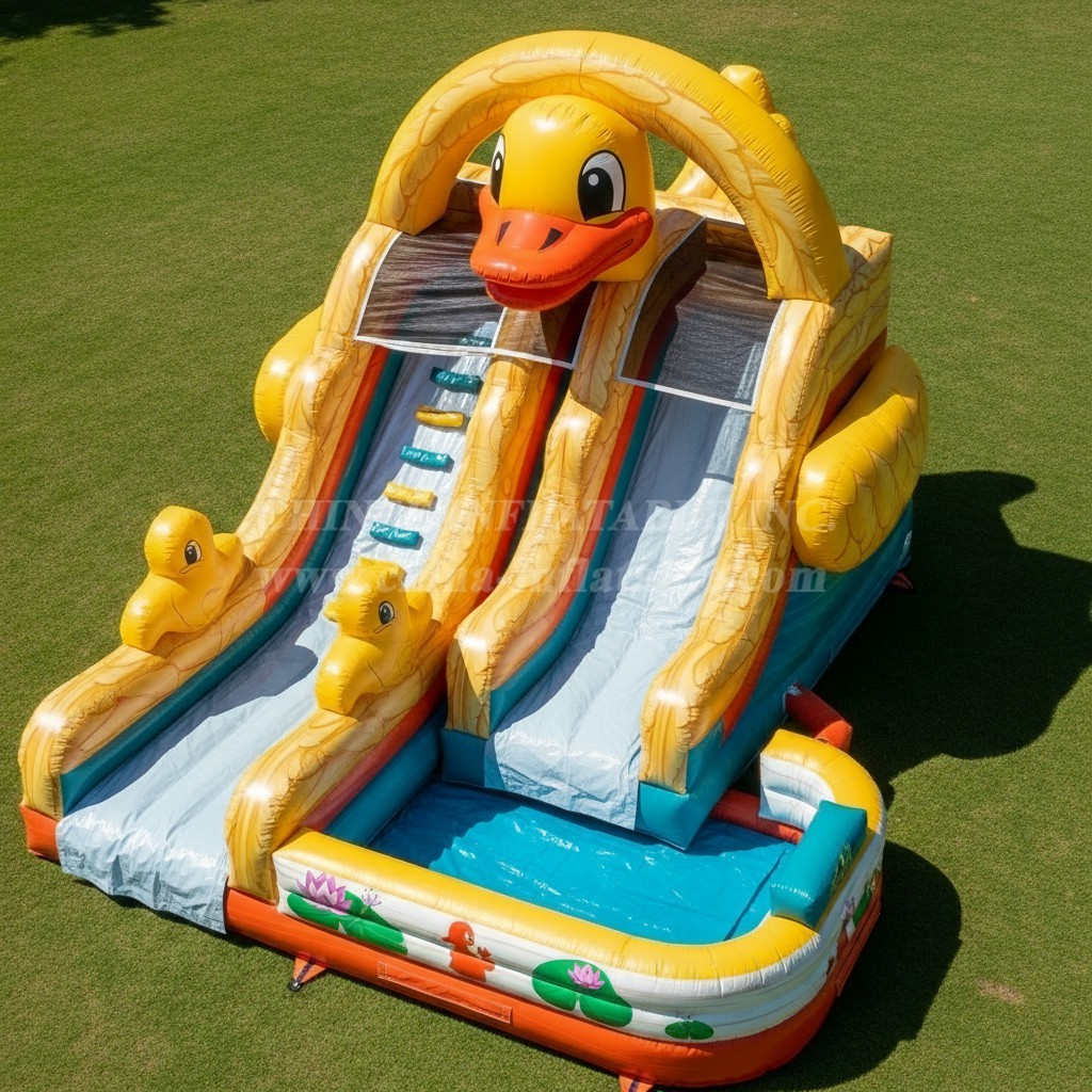 T8-5556 Duck Theme Inflatable Water Slide