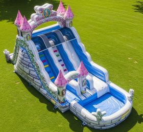 T8-5577 Fairy Tale Theme Inflatable Water Slide