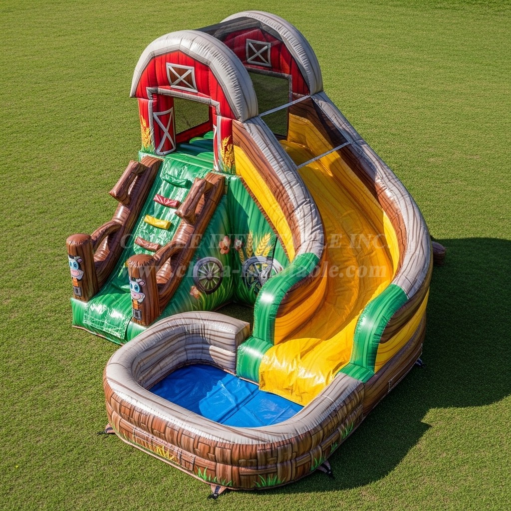 T8-5582 Farm Theme Inflatable Water Slide