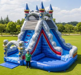 T8-5651 Knight Theme Inflatable Water Slide