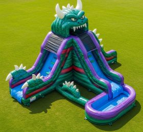 T8-5701 Monster Theme Inflatable Water Slide