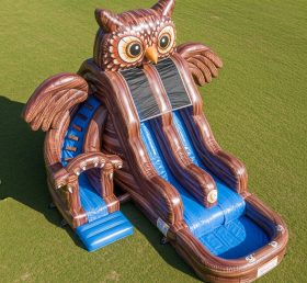 T8-5719 Owl Theme Inflatable Water Slide