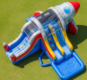 T8-5788 Rocket Theme Inflatable Water Slide