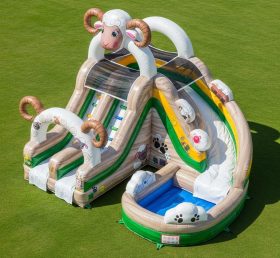 T8-5806 Sheep Theme Inflatable Water Slide