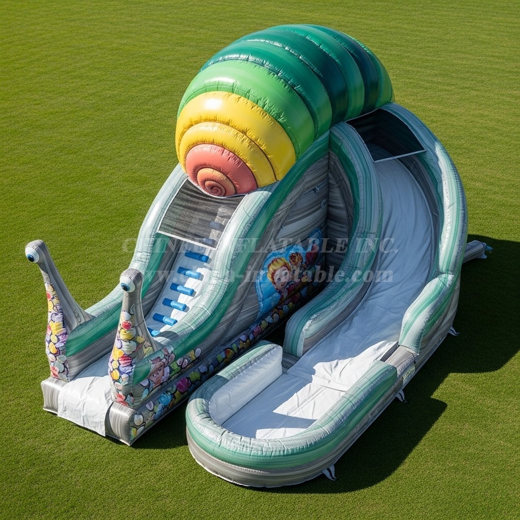 T8-5811 Snail Theme Inflatable Water Slide
