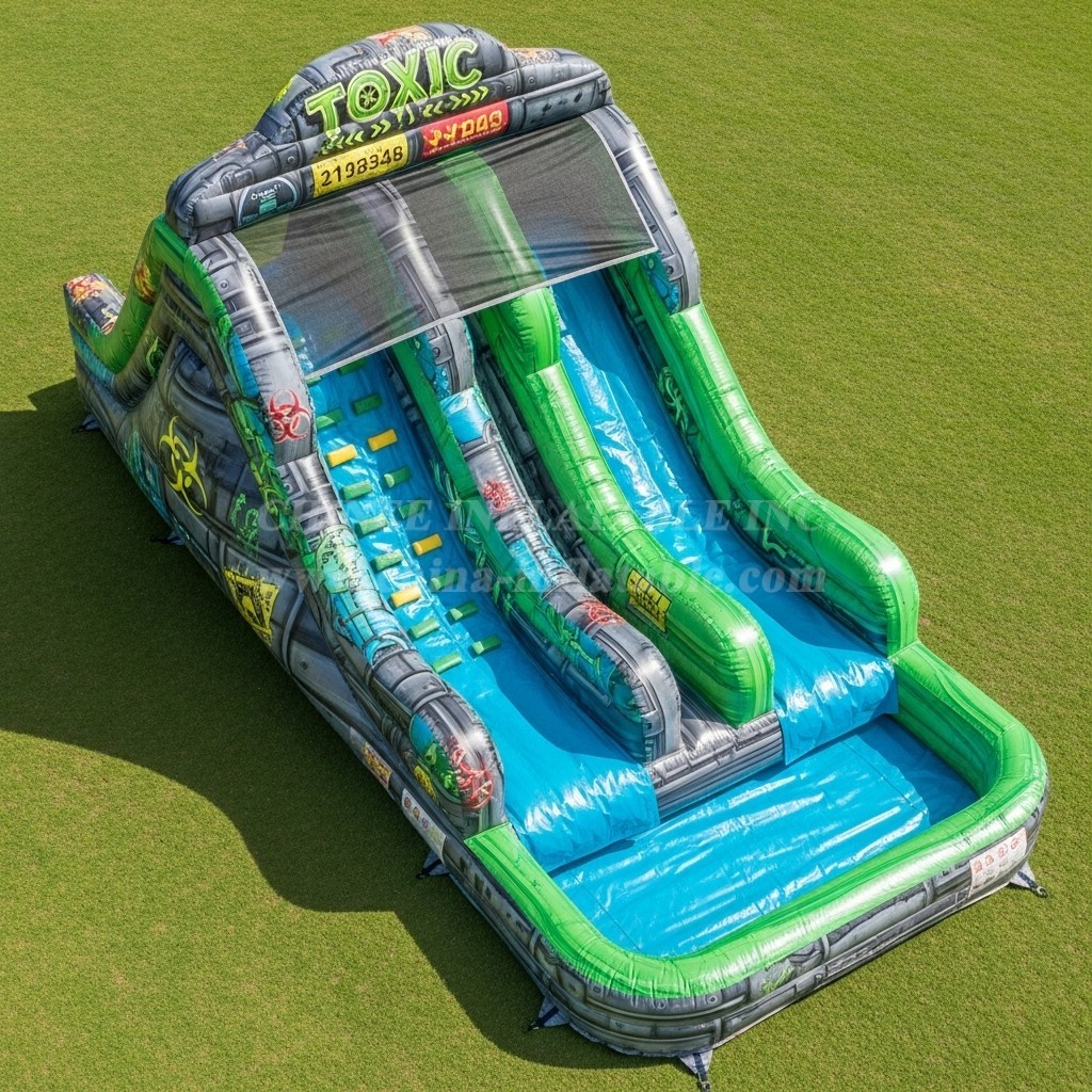 T8-5840 Toxic Theme Inflatable Water Slide