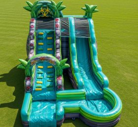 T8-5841 Toxic Theme Inflatable Water Slide