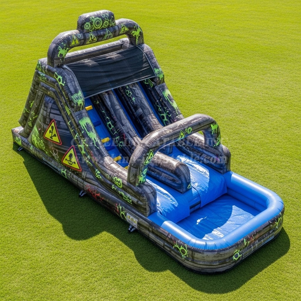 T8-5843 Toxic Theme Inflatable Water Slide