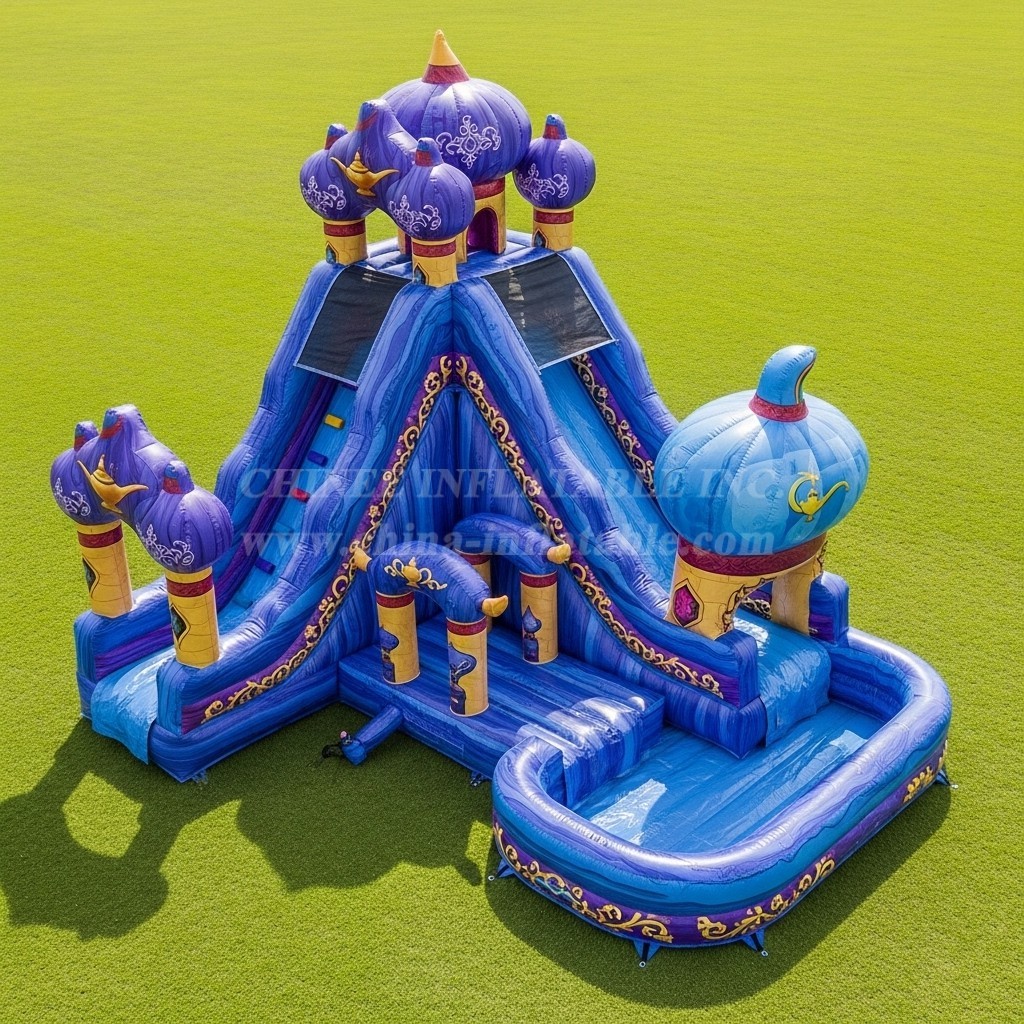 T8-7103 Aladdin Theme Inflatable Water Slide