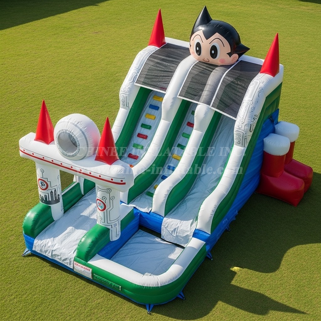 T8-7112 Astro Boy Theme Inflatable Water Slide