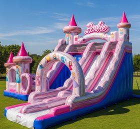 T8-7134 Barbie Theme Inflatable Water Slide