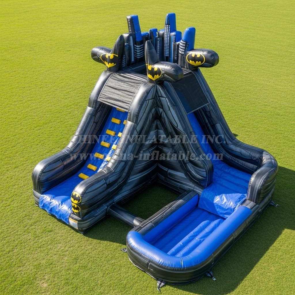 T8-7145 Batman Theme Inflatable Water Slide