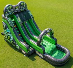 T8-7155 Ben 10 Theme Inflatable Water Slide
