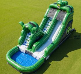 T8-7156 Ben 10 Theme Inflatable Water Slide