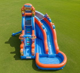 T8-7169 Blippi Wonders Theme Inflatable Water Slide