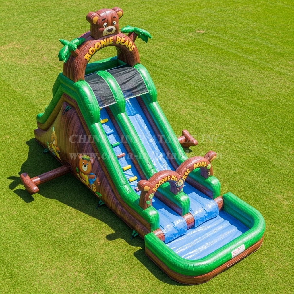 T8-7181 Boonie Bears Theme Inflatable Water Slide