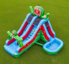 T8-7202 Cocomelon Theme Inflatable Water Slide