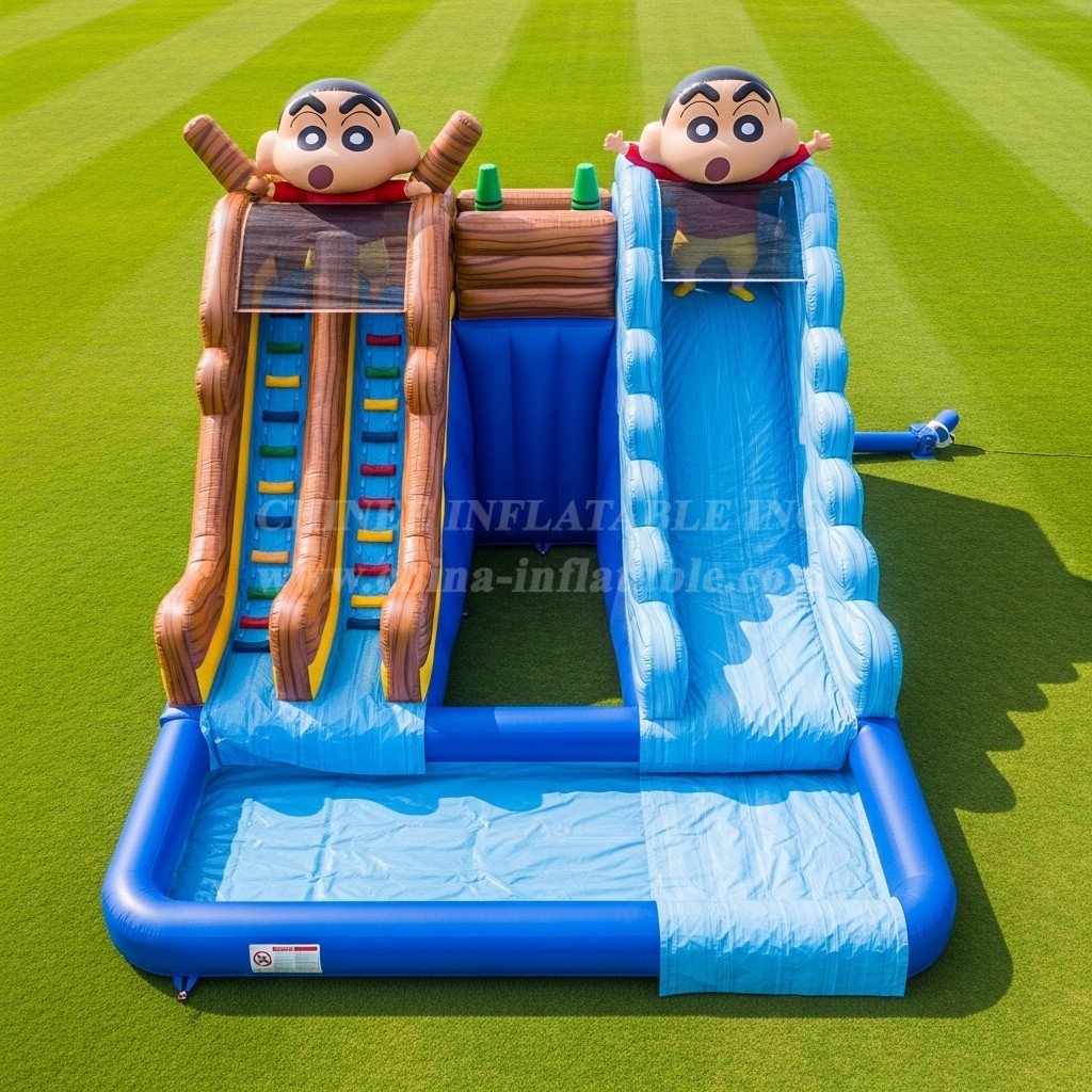 T8-7210 Crayon Shin-chan Theme Inflatable Water Slide