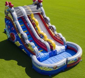 T8-7225 Dragon Ball Theme Inflatable Water Slide