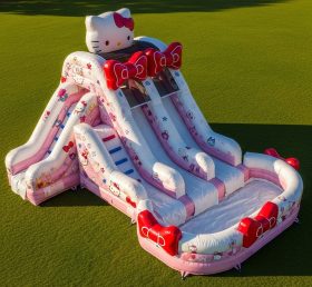 T8-7260 Hello Kitty Theme Inflatable Water Slide