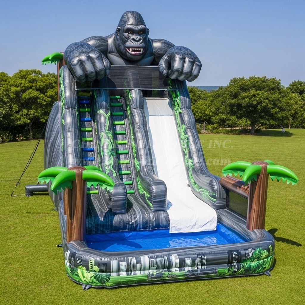 T8-7274 King Kong Theme Inflatable Water Slide