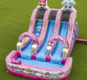 T8-7295 L.O.L.SURPRISE Theme Inflatable Water Slide