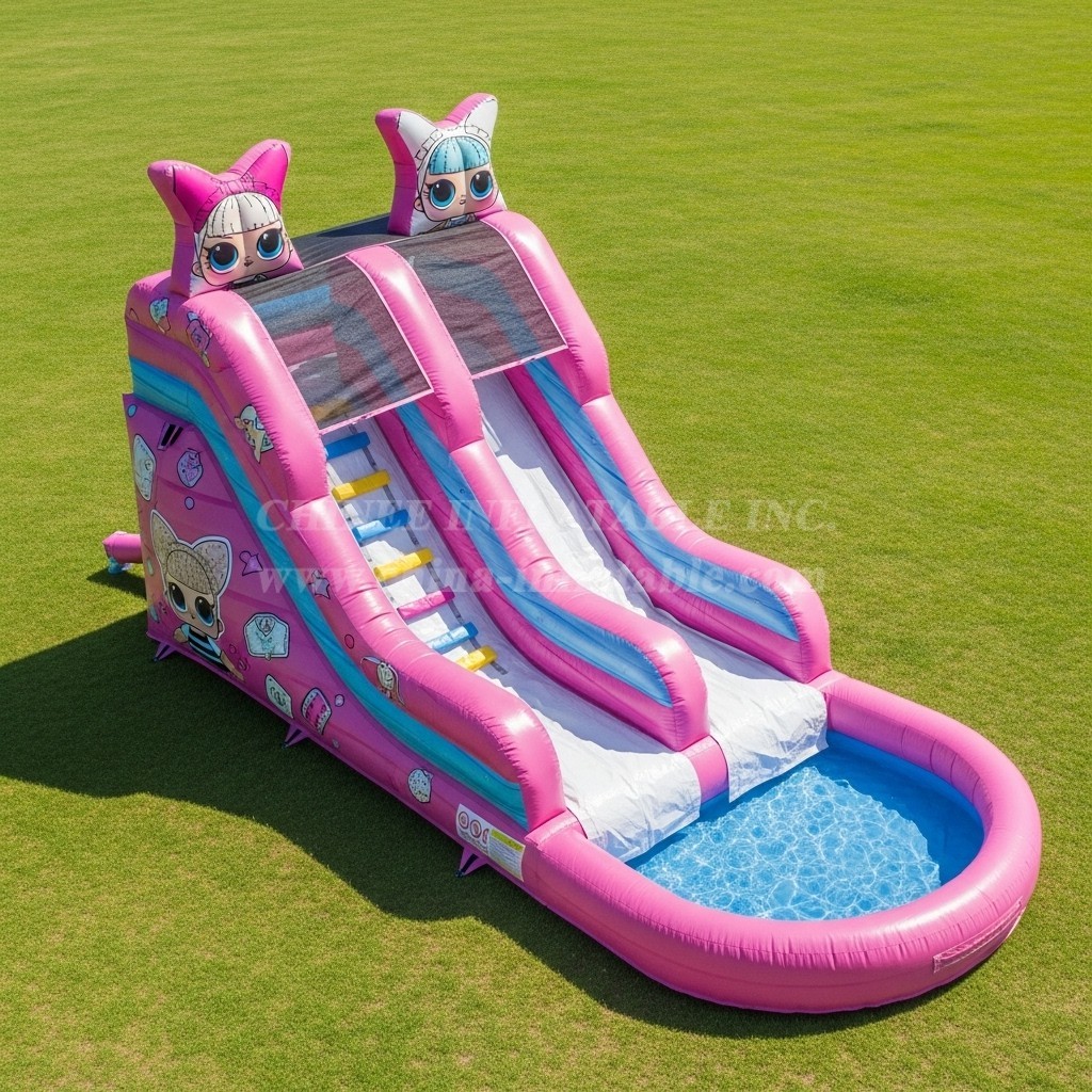 T8-7297 L.O.L.SURPRISE Theme Inflatable Water Slide