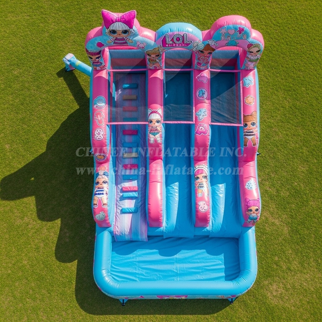 T8-7298 L.O.L.SURPRISE Theme Inflatable Water Slide