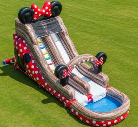 T8-7318 Mickey & Minnie Theme Inflatable Water Slide