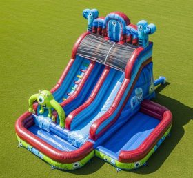 T8-7346 Monsters Inc Theme Inflatable Water Slide