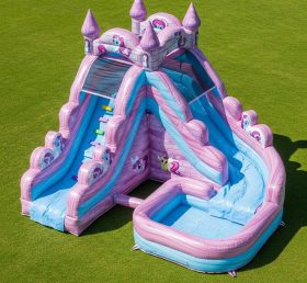 T8-7351 My Little Pony Theme Inflatable Water Slide